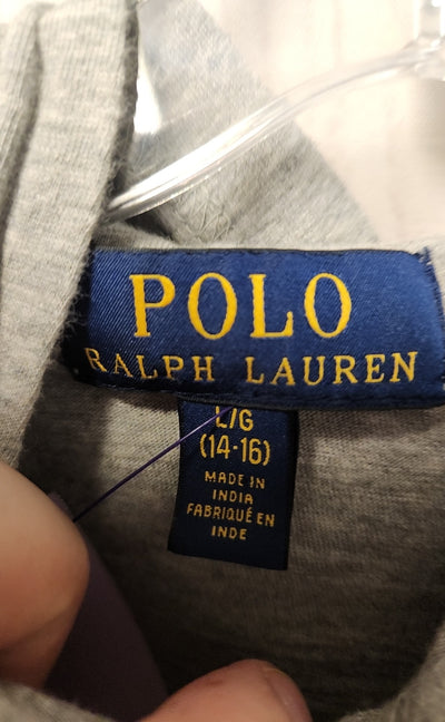 Polo by Ralph Lauren Boy's Size 14/16 Gray Shirt