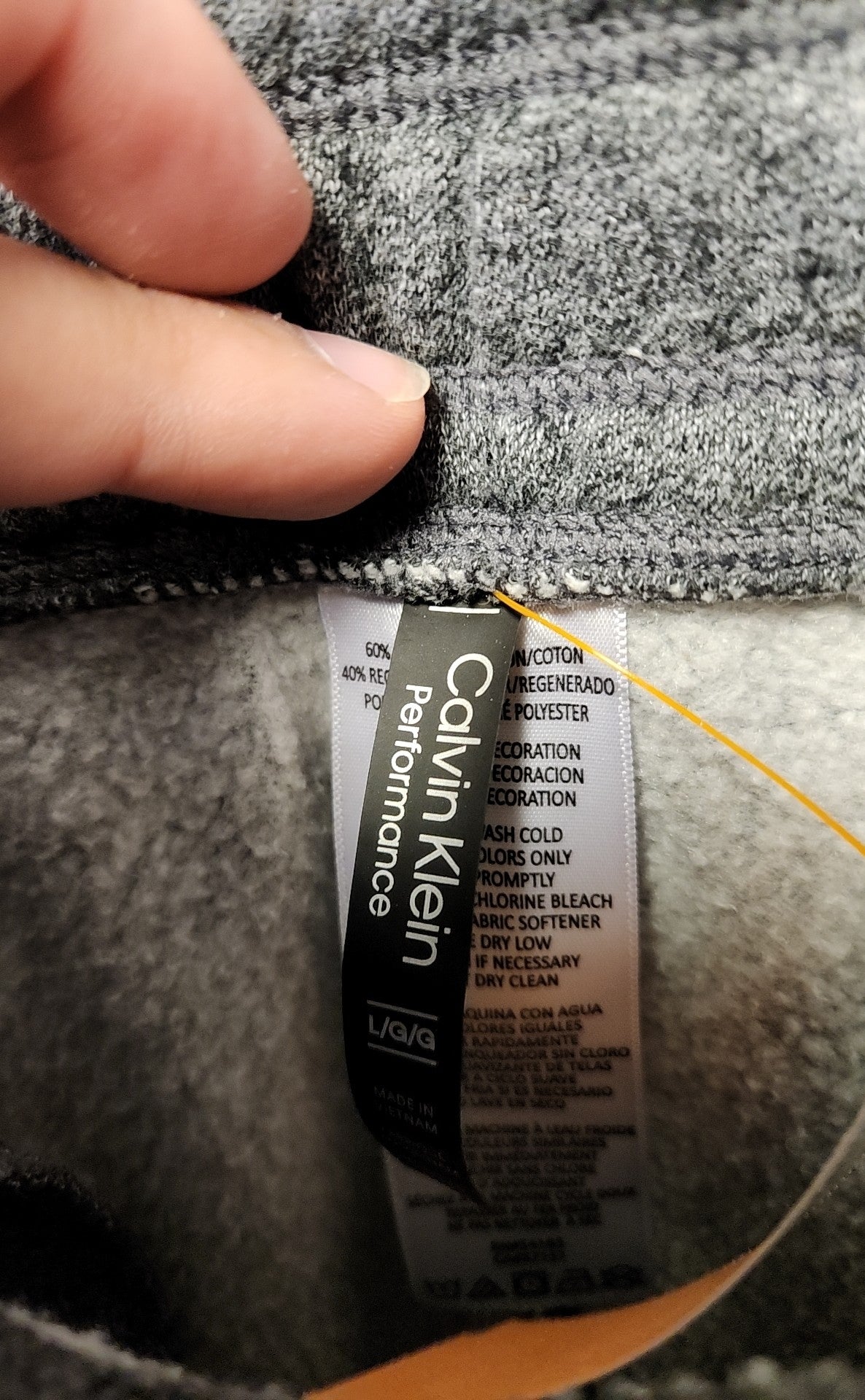 Calvin Klein Women's Size L Gray Sweatpants