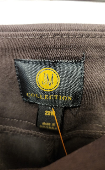 NWT JM Collection Women's Size 22 Brown Pants