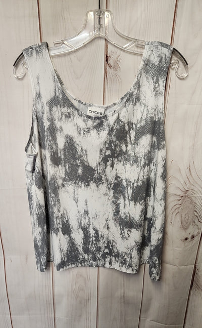 Chico's Women's Size 3 = US XL Gray Sleeveless Top