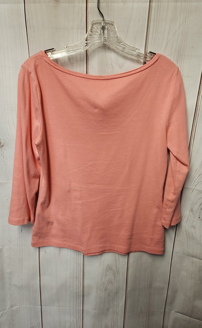 Talbots Women's Size S Pink 3/4 Sleeve Top