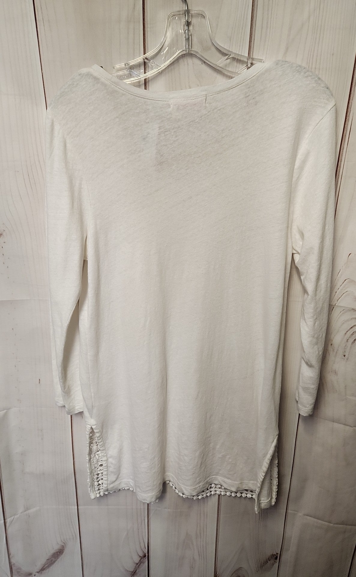 Fresh Produce Women's Size S White 3/4 Sleeve Top