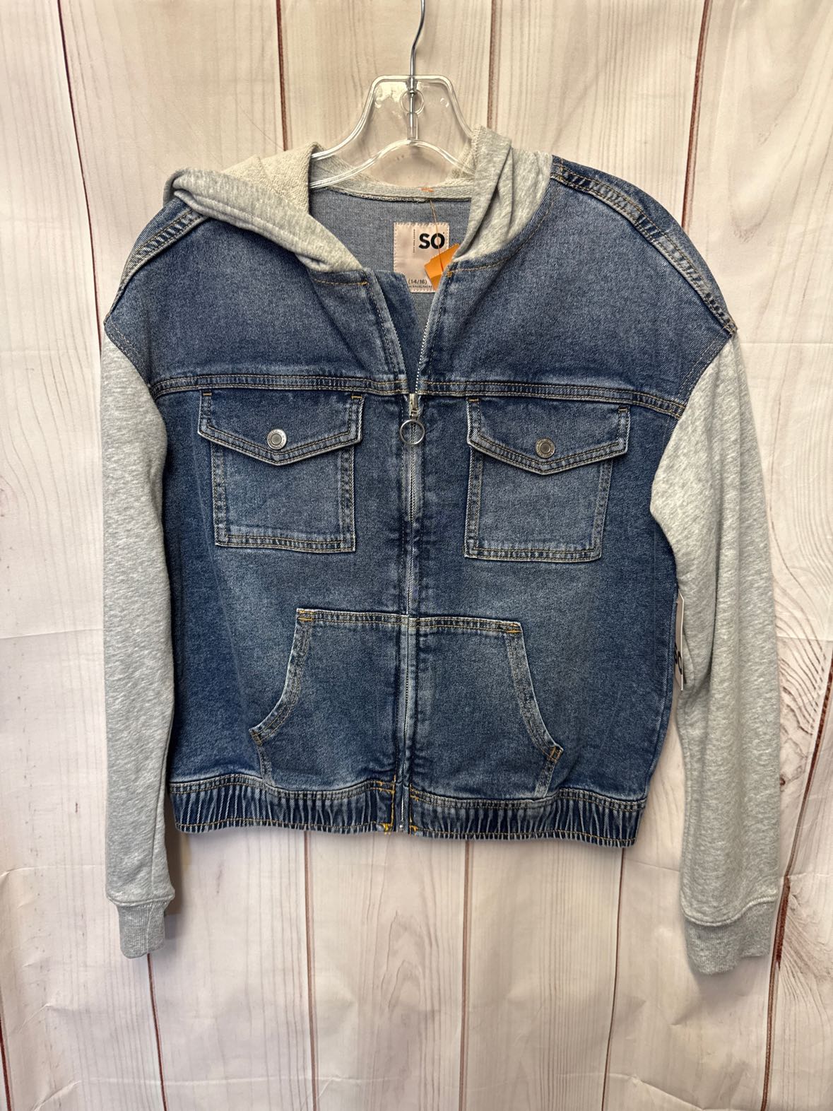NWT So Girl's Size 14/16 Blue Jacket
