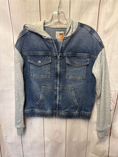 NWT So Girl's Size 14/16 Blue Jacket