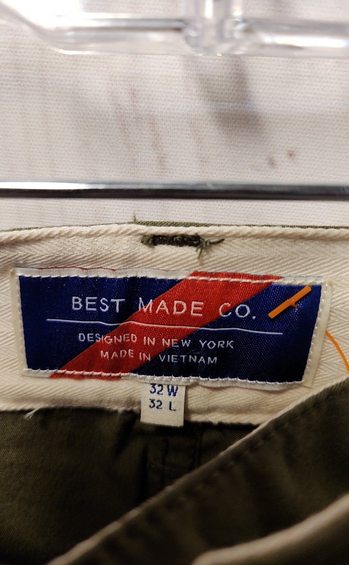 Best Made Co. Men's Size 32x32 Olive Green Pants