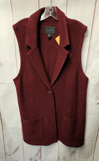 Tahari Women's Size XL Red Vest