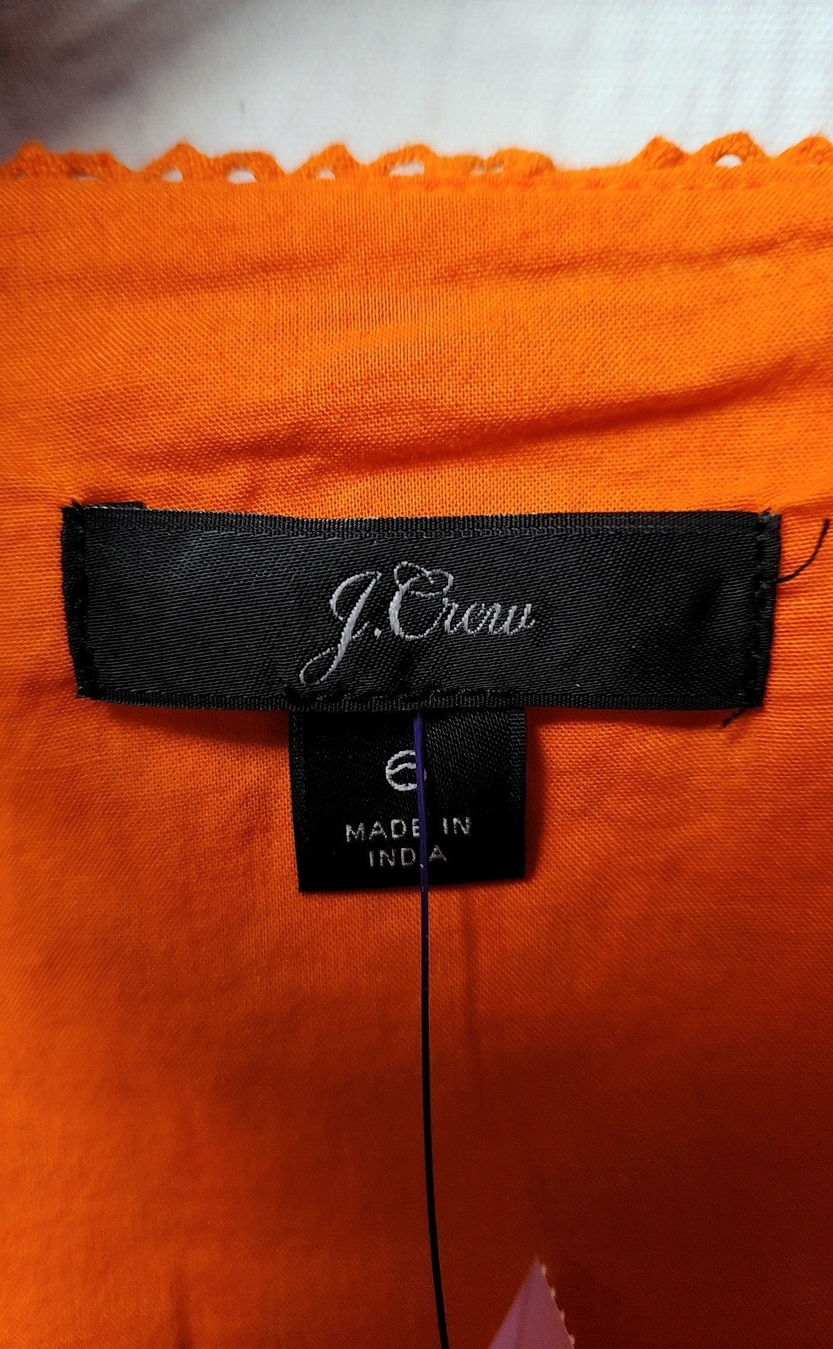 J Crew Women's Size 6 Orange Dress