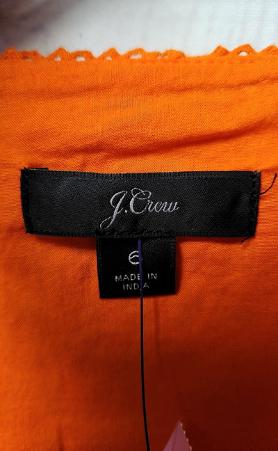 J Crew Women's Size 6 Orange Dress