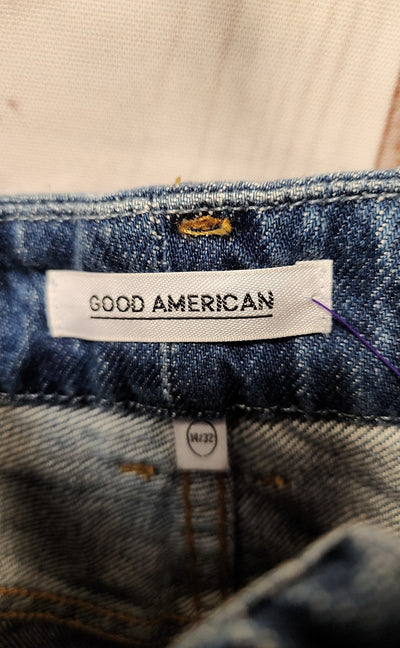 Good American Women's Size 32 (13-14) Blue Shorts