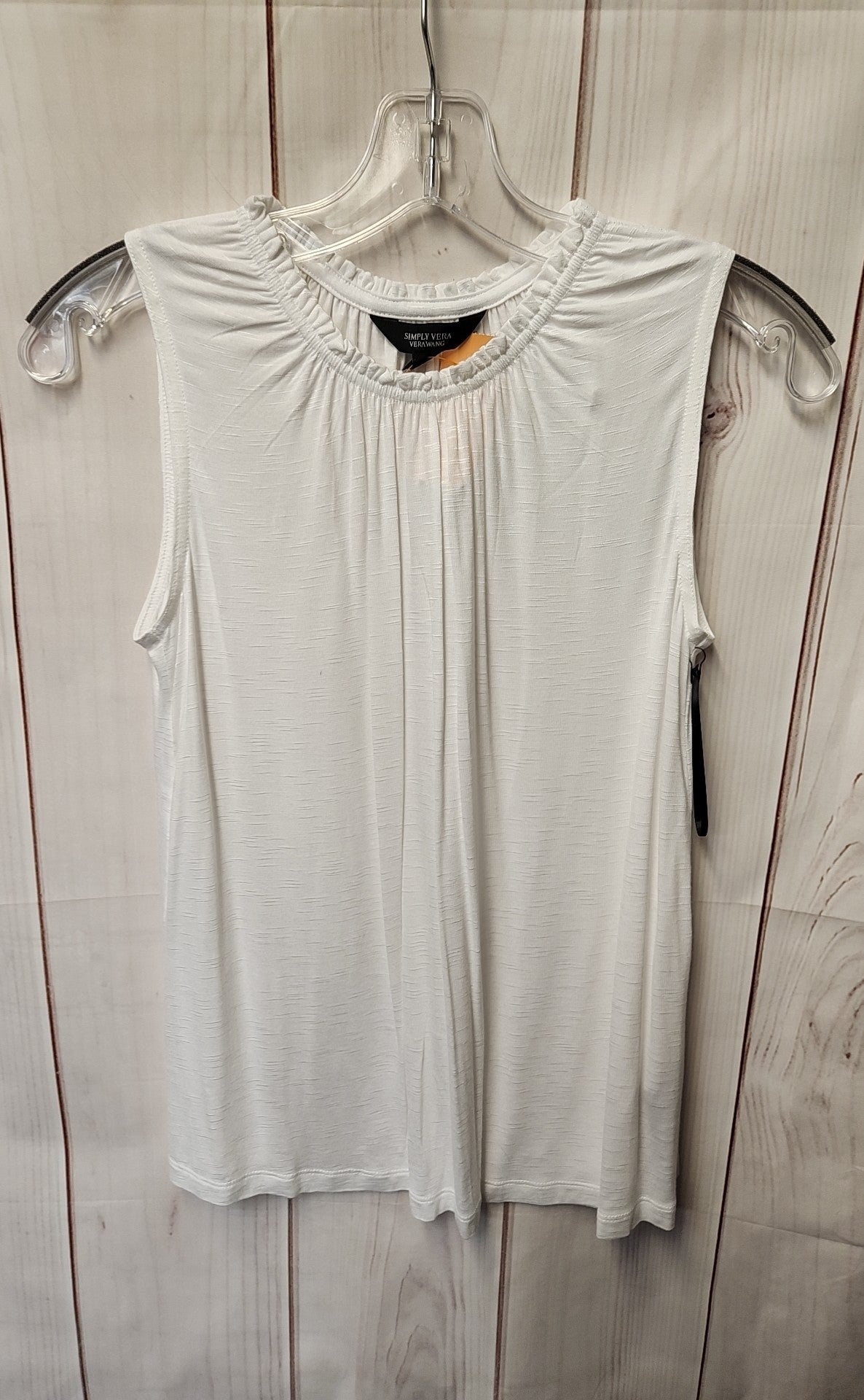 Simply Vera Women's Size XS White Sleeveless Top