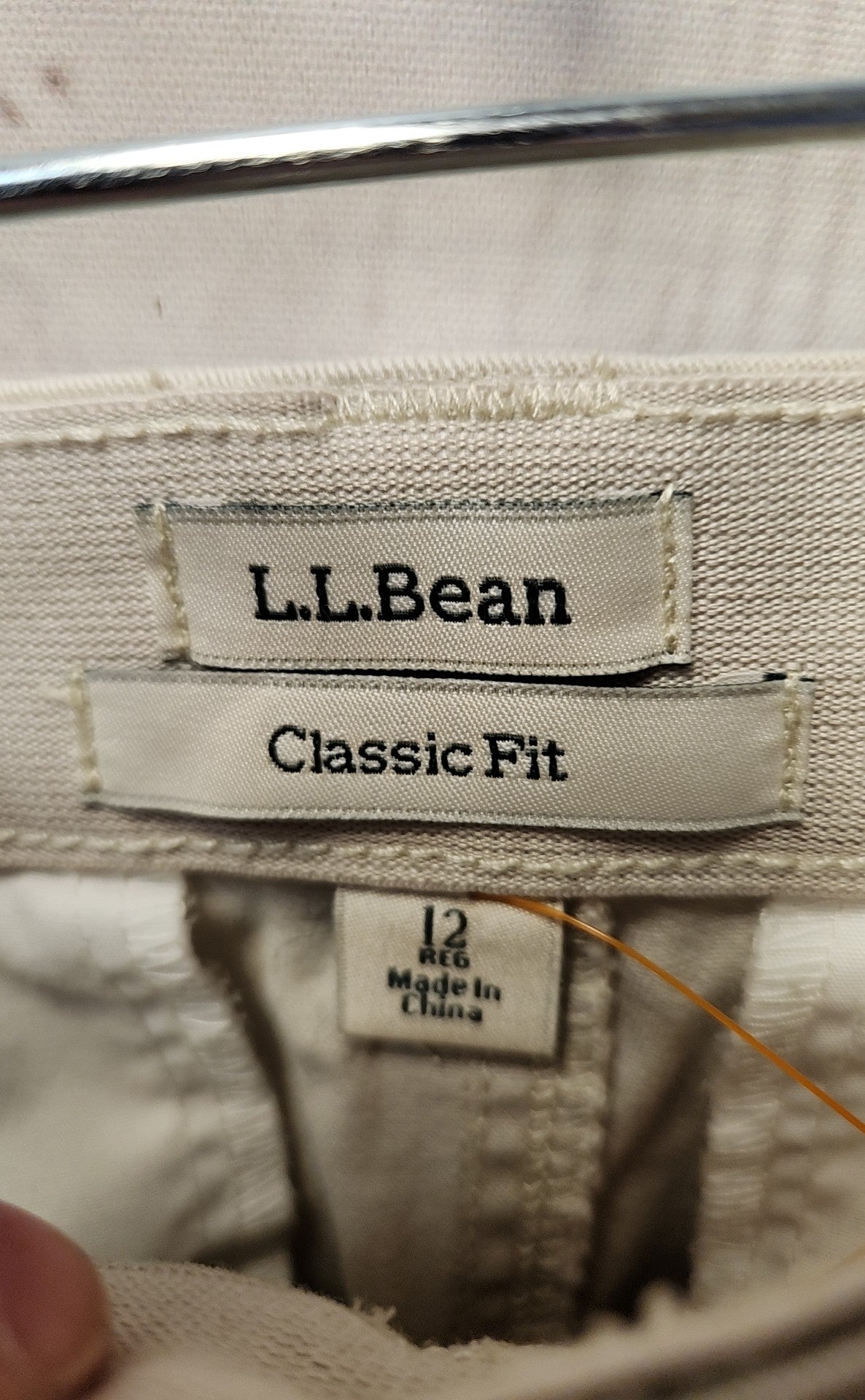 LL Bean Women's Size 12 Beige Skirt