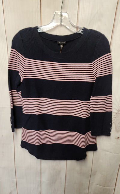Talbots Women's Size S Navy & Pink Sweater