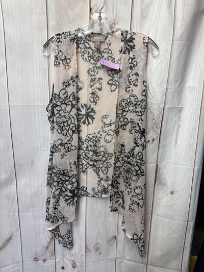 Chico's Women's Size 1 = US M Pink Floral Cardigan