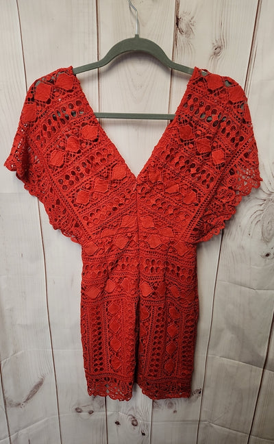 Lulus Women's Size S Red Lace Dress