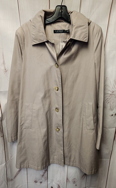 Lauren by Ralph Lauren Women's Size L Beige Coat