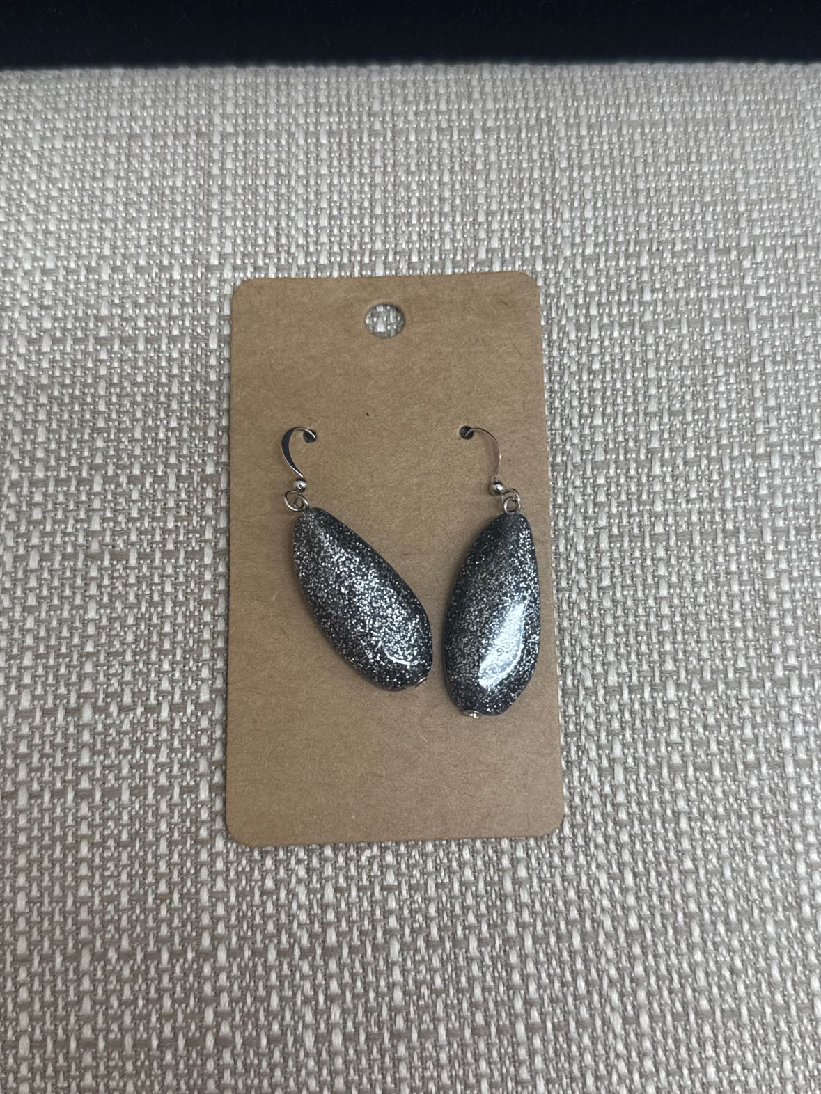 Gray Drop Earrings