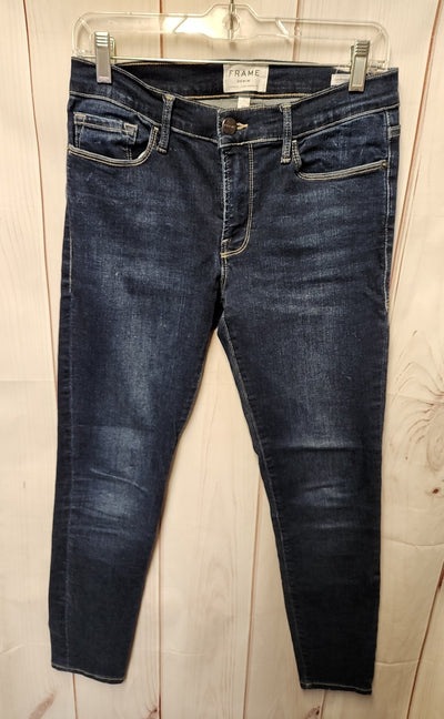 Frame Women's Size 27 (3-4) Blue Jeans Le Skinny de Jeanne Crop
