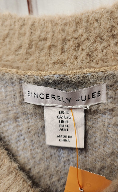 SincerelyJules Women's Size L Brown Sleeveless Top