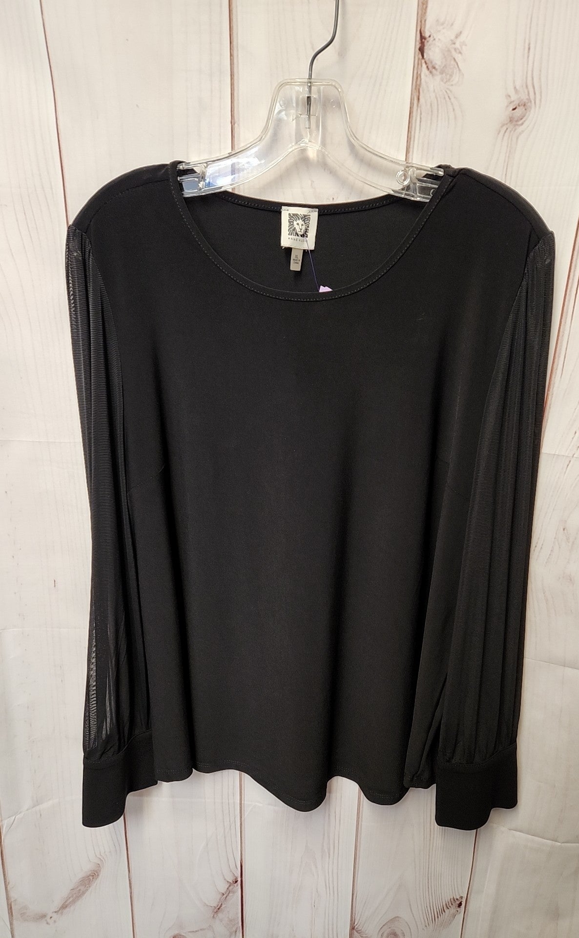 Anne Klein Women's Size XL Black Long Sleeve Top