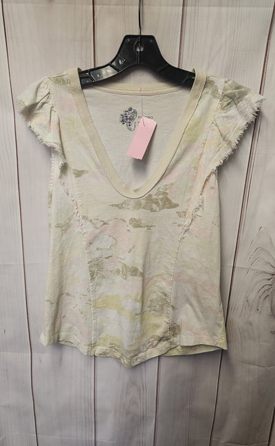 Pilcro Women's Size S Green Short Sleeve Top