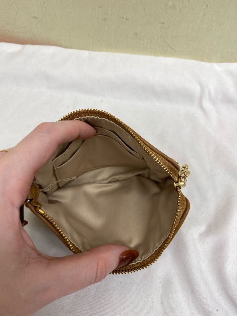 Coach Brown Snakeskin Wristlet