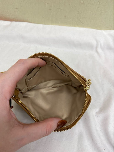 Coach Brown Snakeskin Wristlet