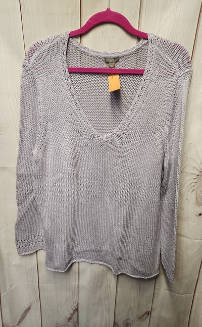 J Jill Women's Size XL Purple Sweater