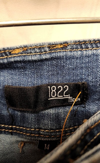 1822 Women's Size 32 (13-14) Blue Jeans