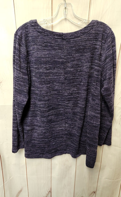 Ellen Tracy Women's Size L Purple Sweater