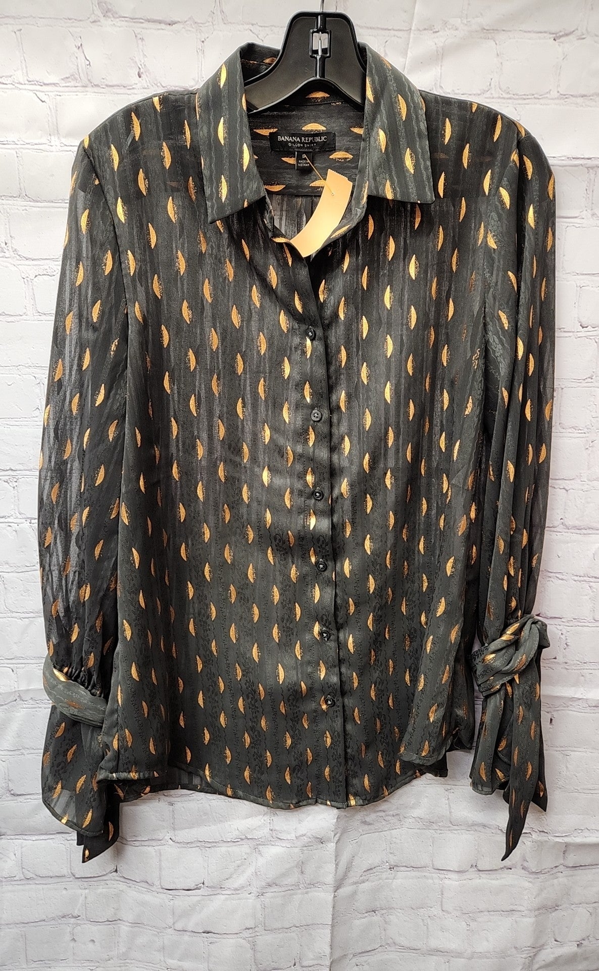Banana Republic Women's Size S Green Long Sleeve Top