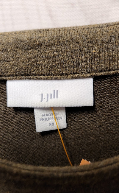 J Jill Women's Size XS Brown Long Sleeve Top