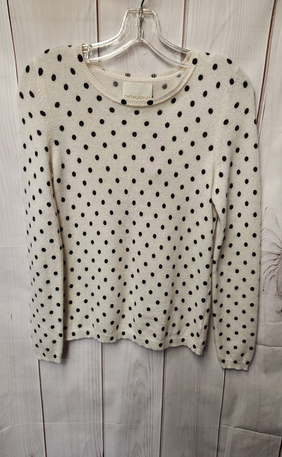 Cynthia Rowley Women's Size 2 White Cashmere Sweater