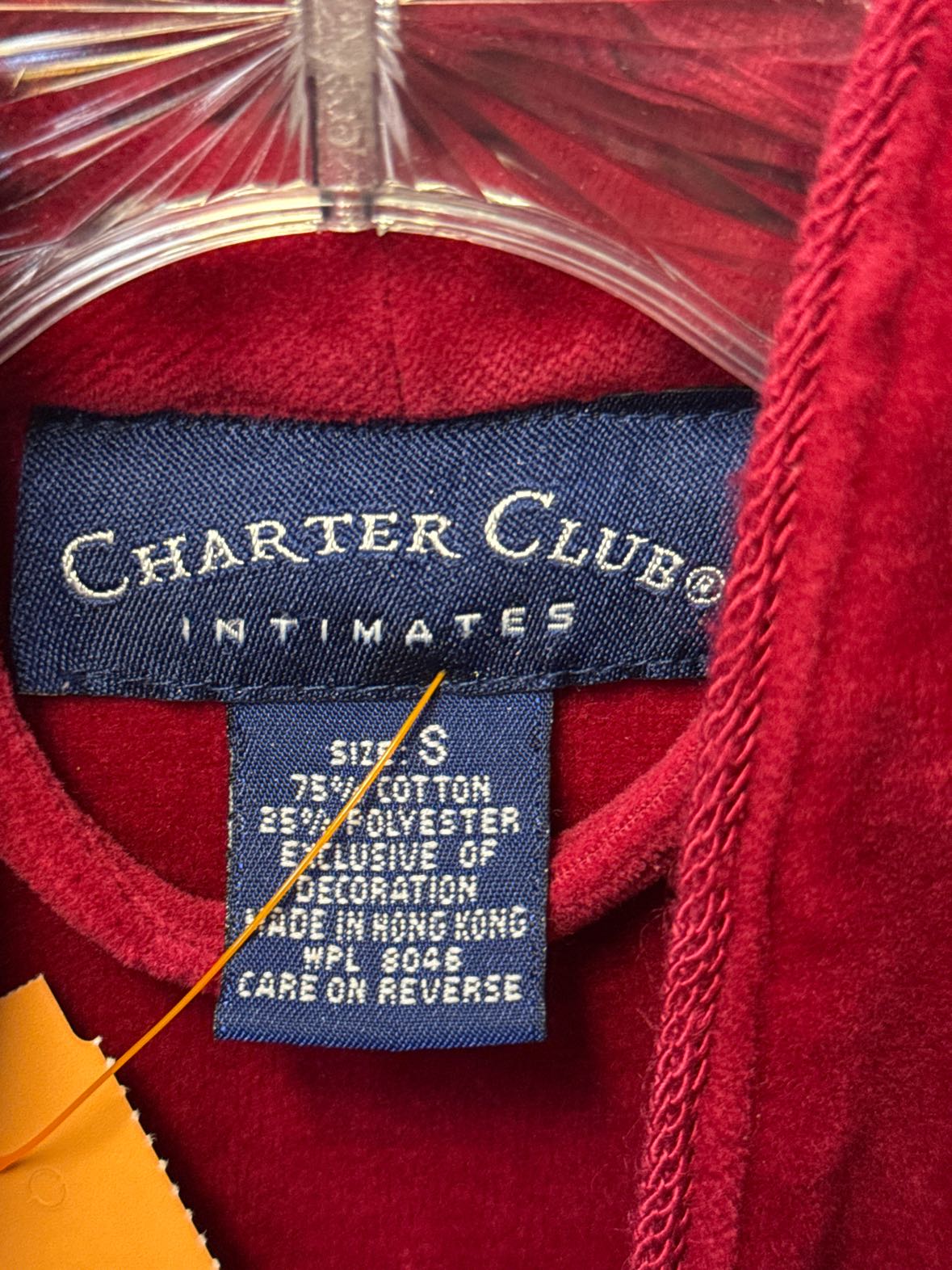 Charter Club Women's Size S Red Robe