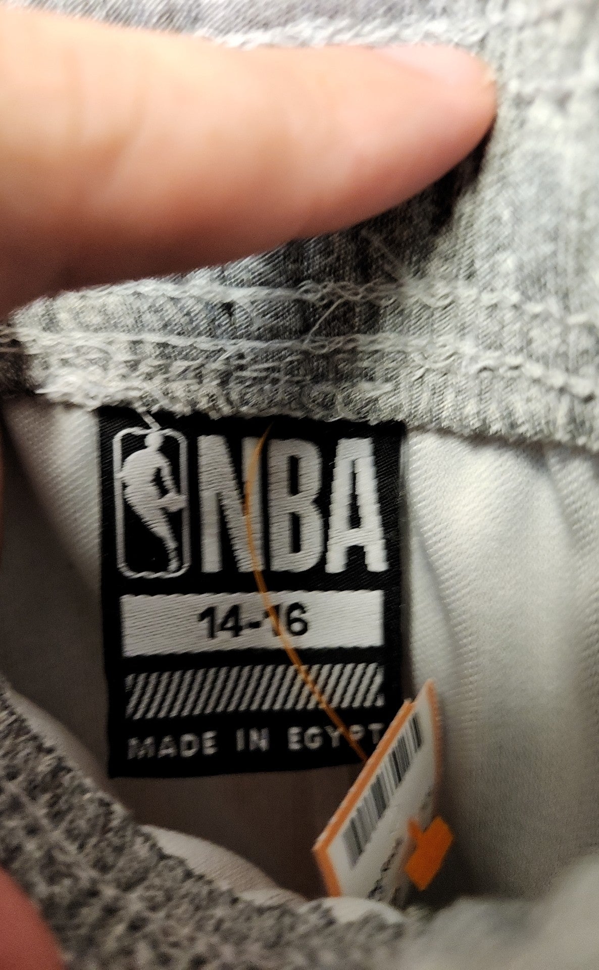 NBA Boy's Size 14/16 Gray Sweatpants
