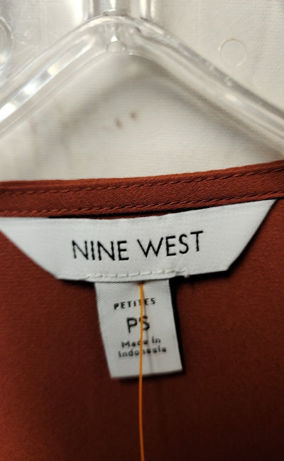 Nine West Women's Size S Petite Brown Sleeveless Top