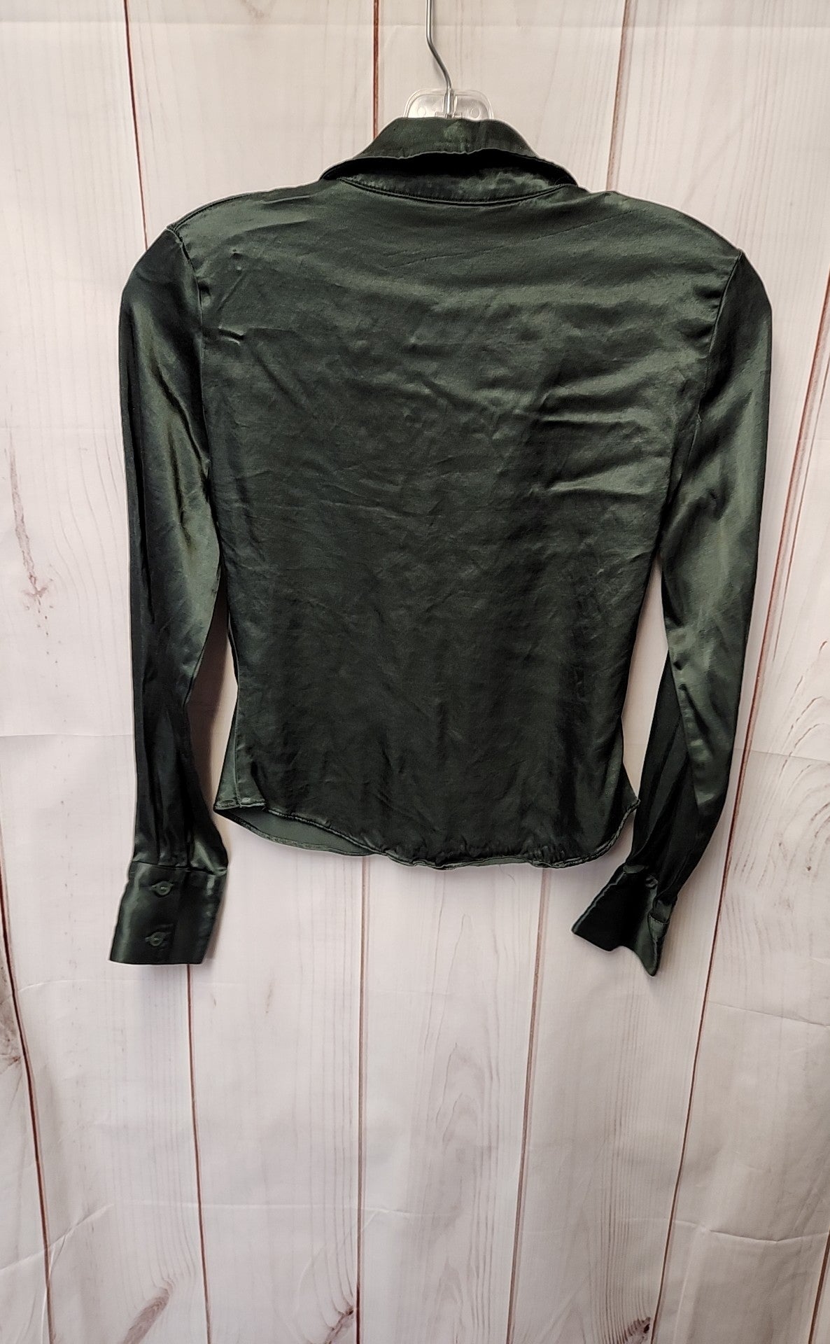 Zara Women's Size XS Green Long Sleeve Top