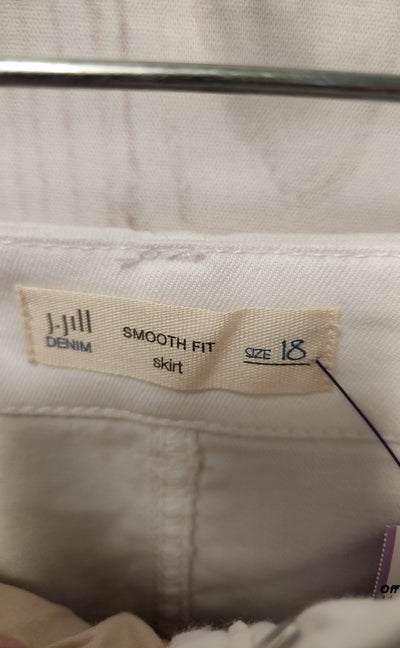 NWT J Jill Women's Size 18 White Skirt