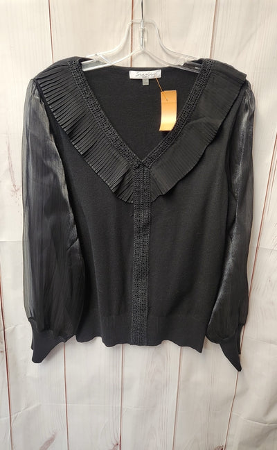 Sioni Women's Size L Black Long Sleeve Top