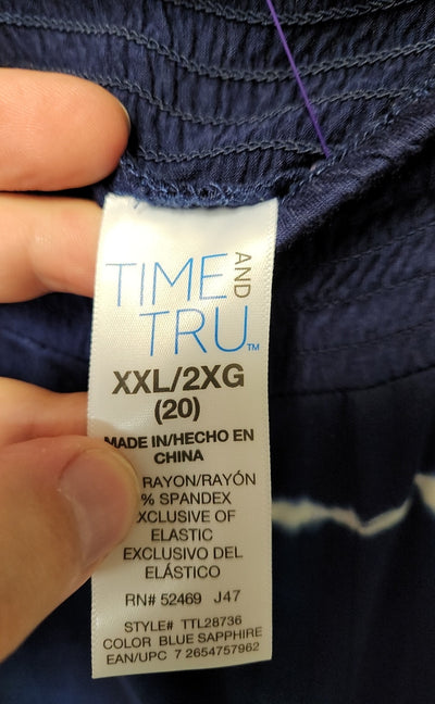 Time and Tru Women's Size XXL Blue Skirt