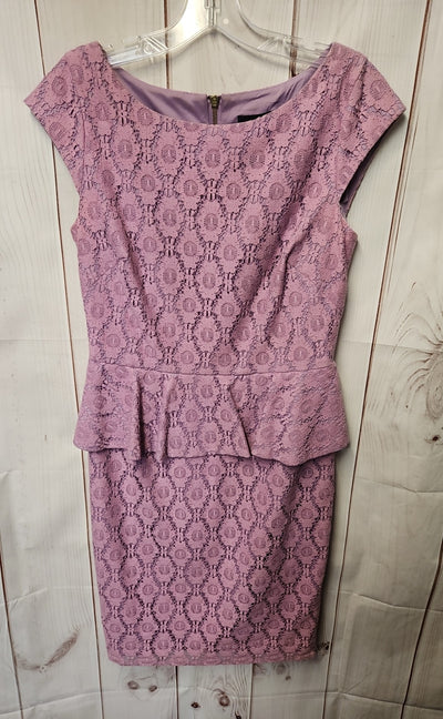 Adrianna Papell Women's Size 8 Purple Lace Floral Dress