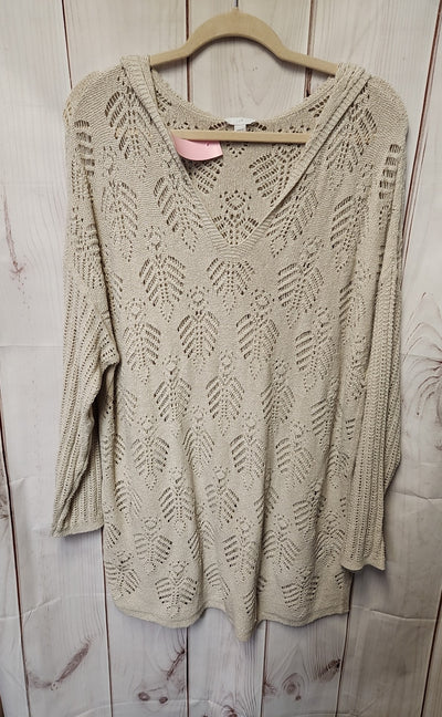 J Jill Women's Size XL Beige Cover-Up
