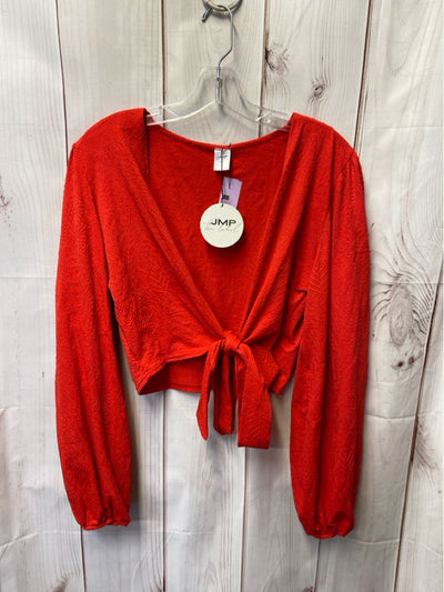 NWT JMP the Label Women's Size M/L Red Cardigan