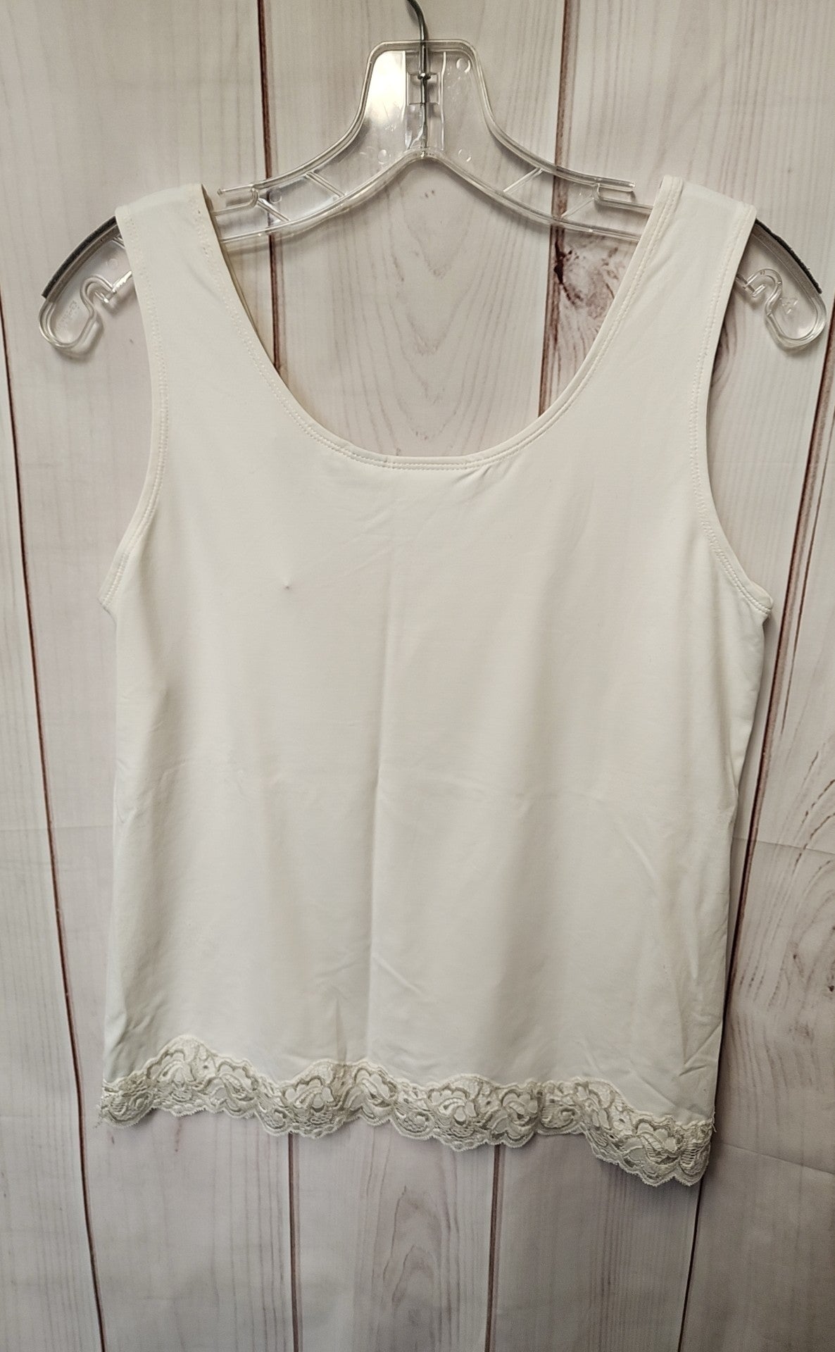 Chico's Women's Size 1 = US M White Sleeveless Top