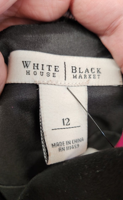 White House Black Market Women's Size 12 Black Dress