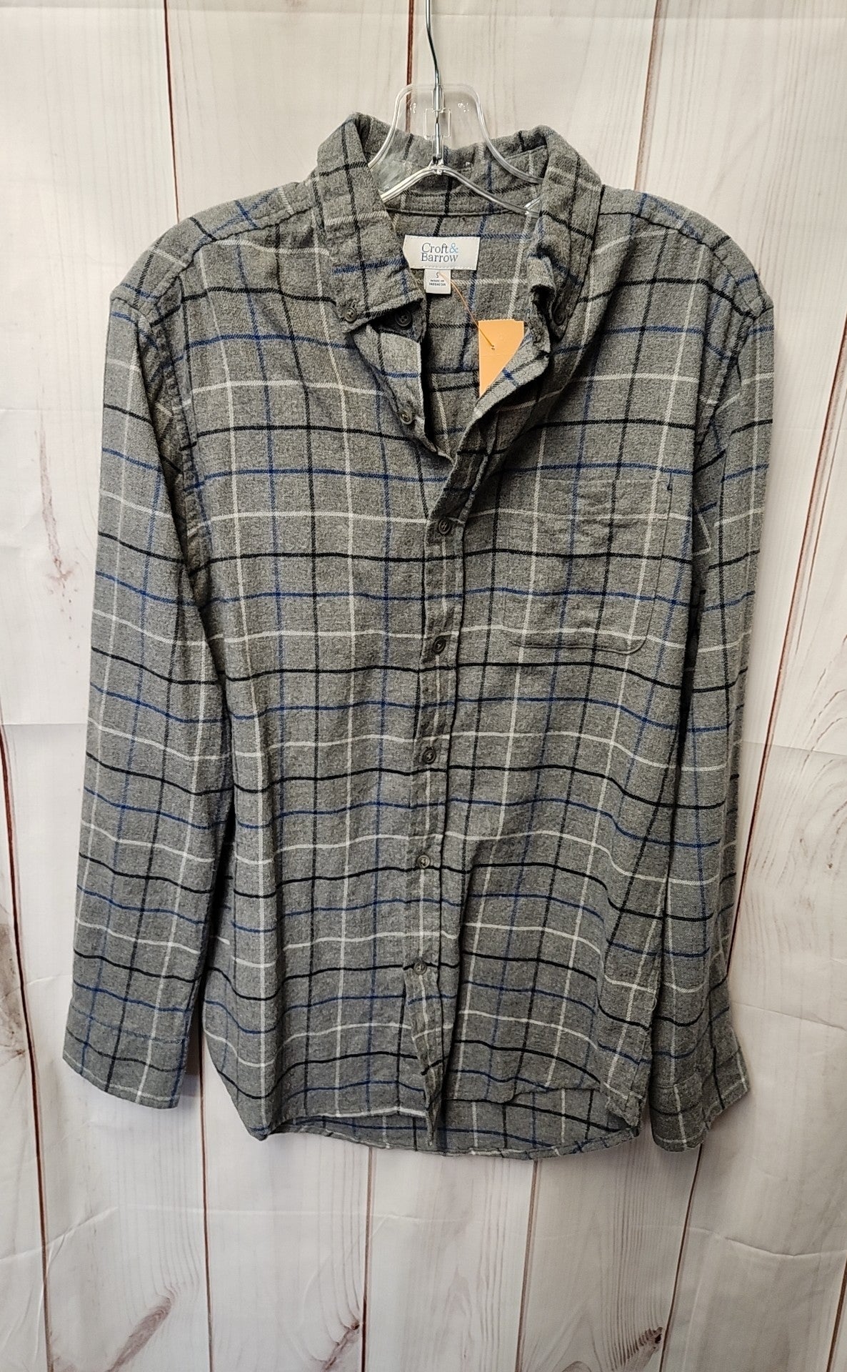 Croft & Barrow Men's Size S Gray Shirt