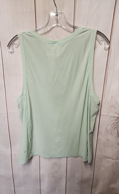 Lululemon Women's Size 8 Green Sleeveless Top