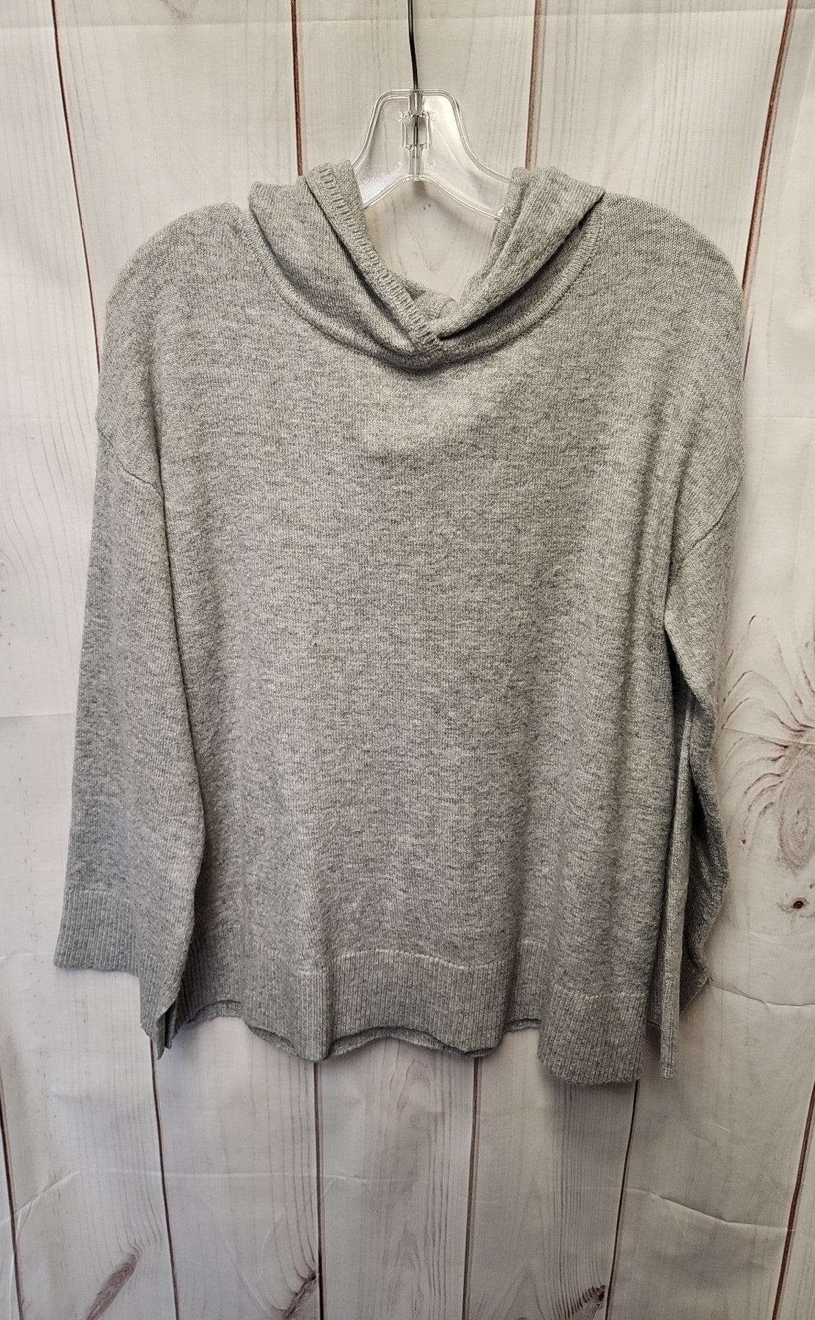 Loft Women's Size L Gray Hooded Sweater