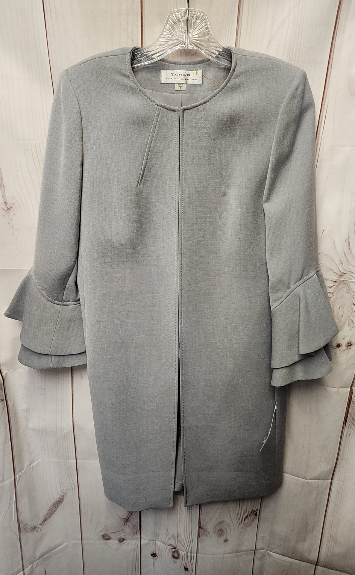 NWT Tahari Women's Size 4 Gray Cardigan