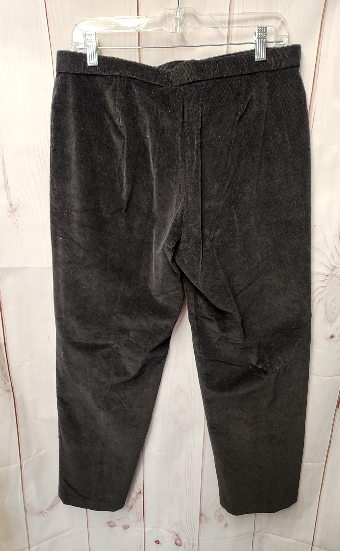 Briggs Women's Size 16 Petite Black Corduroy Pants