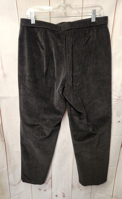Briggs Women's Size 16 Petite Black Corduroy Pants